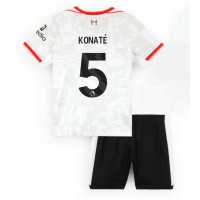 Camisa de Futebol Liverpool Ibrahima Konate #5 Equipamento Alternativo Infantil 2024-25 Manga Curta (+ Calças curtas)